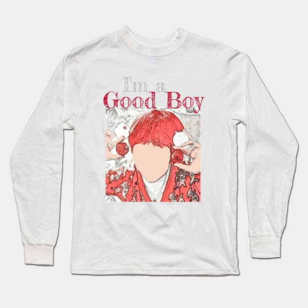 Taehyung, I'm a Good Boy Long Sleeve T-Shirt by TheGardenofEden